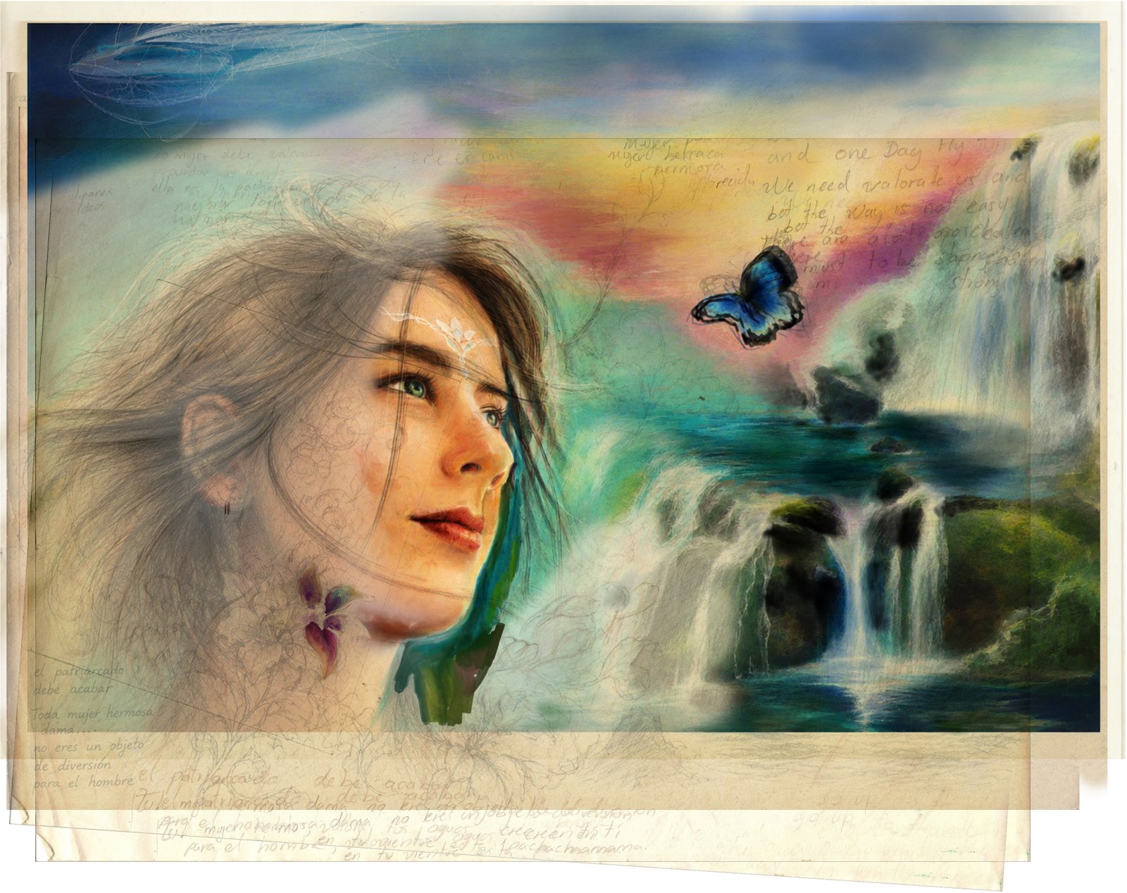 Hyperrealistic concept-art by MAURYARTE — Compositional sketch exploring organic structures
